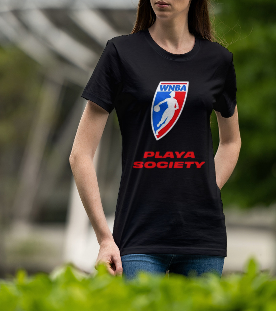 WNBA Playa Society Women's National Basketball Association T-Shirt