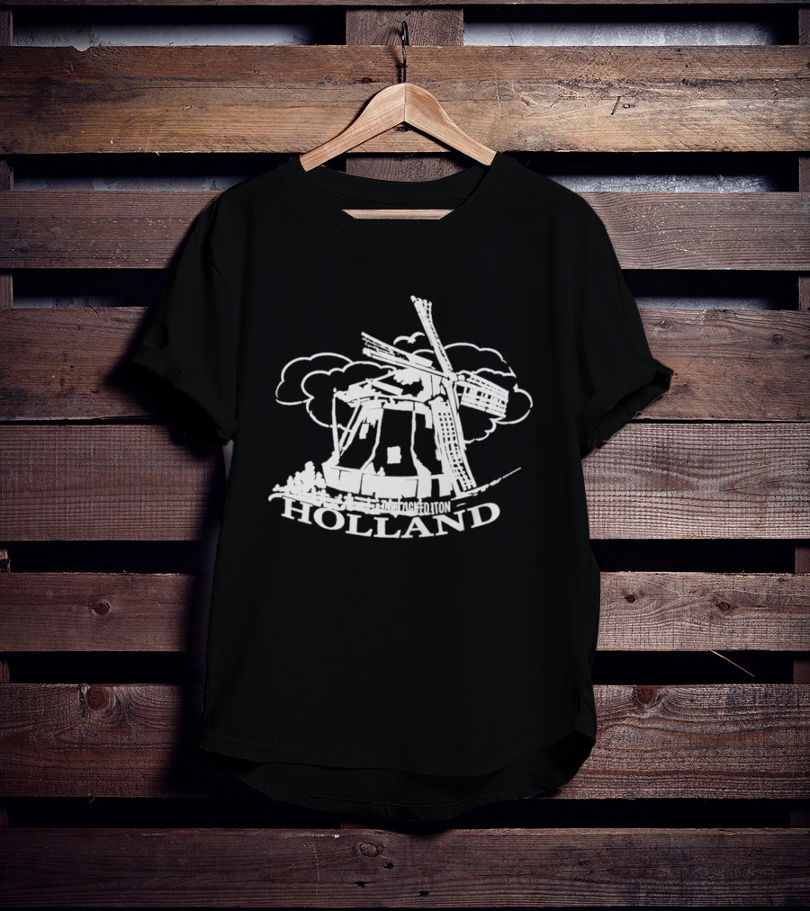 Jaafar Jackson Holland Windmill Classic Dutch Scene T-Shirt