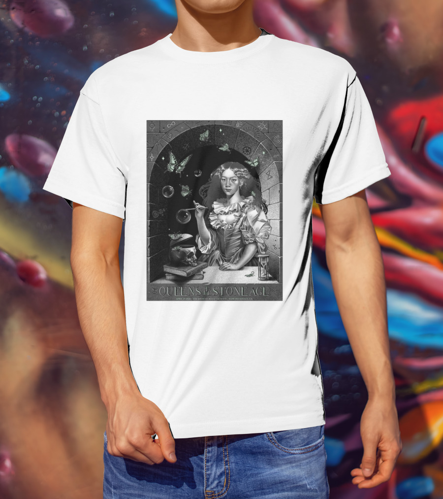 Queens Of The Stone Age Rancho Mirage California 2026 Gig Agua Caliente April 25 2026 T-Shirt