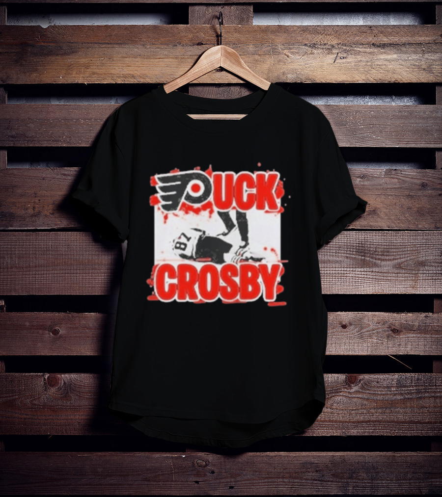 Puck Crosby Philadelphia Flyers Hockey 87 2026 T-Shirt