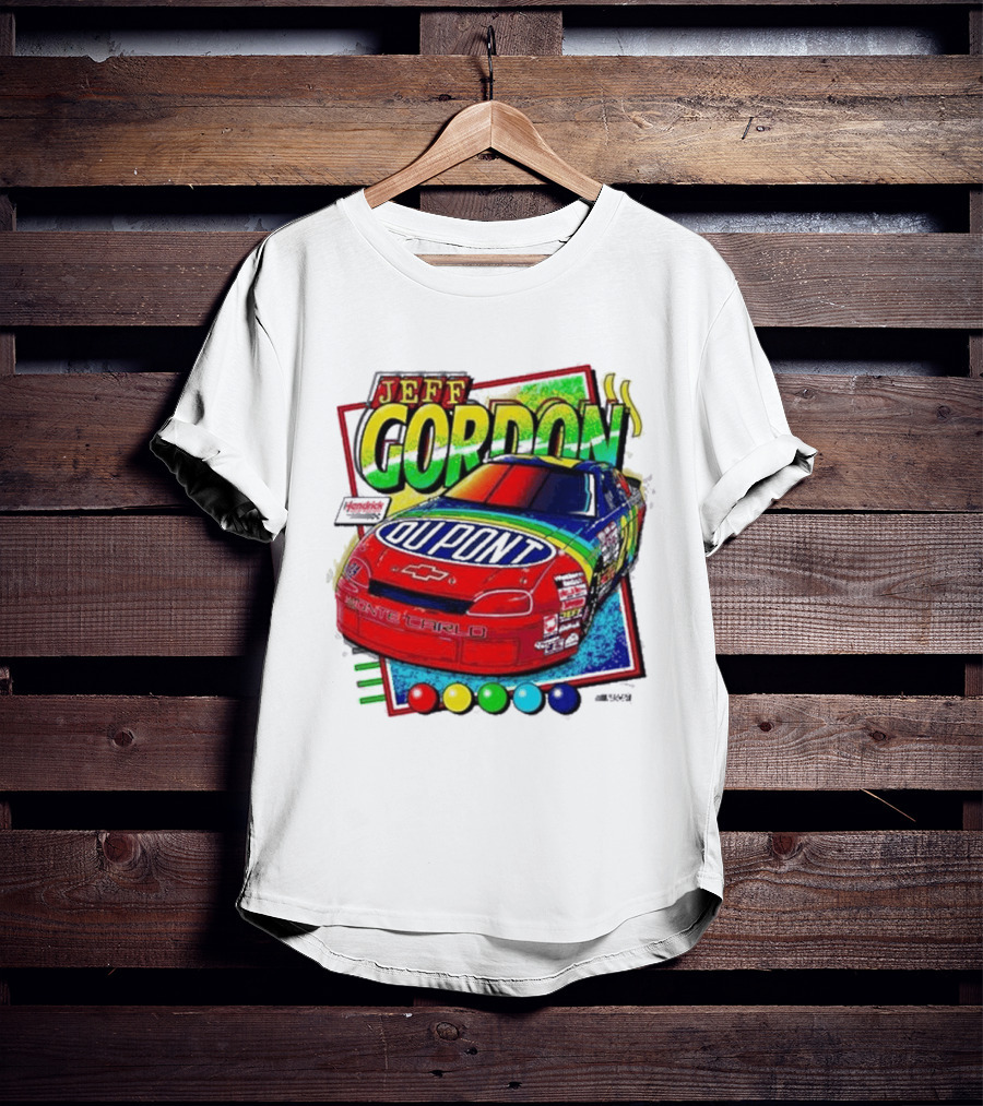 Hendrick Motorsports Jeff Gordon Dupont Chevrolet #24 Racing Car T-Shirt