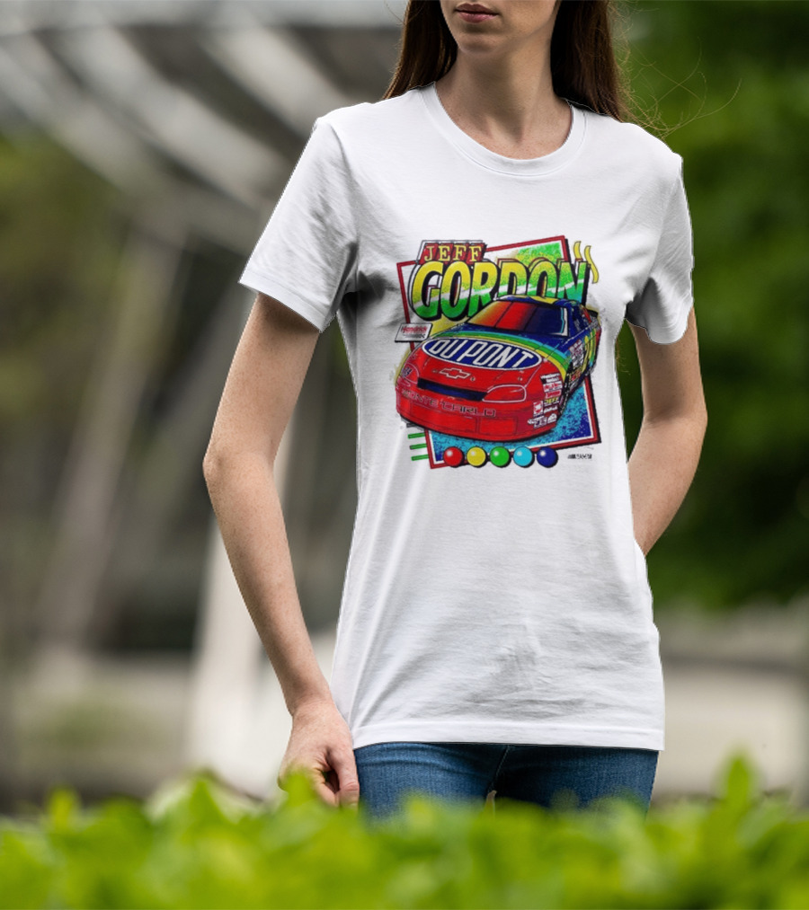 Hendrick Motorsports Jeff Gordon Dupont Chevrolet #24 Racing Car T-Shirt