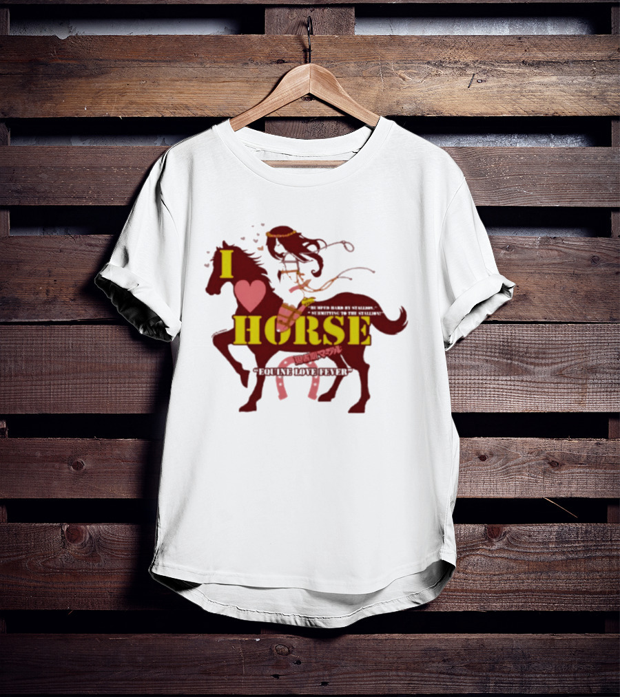 I Love Horse Equine Heart Fever T-Shirt