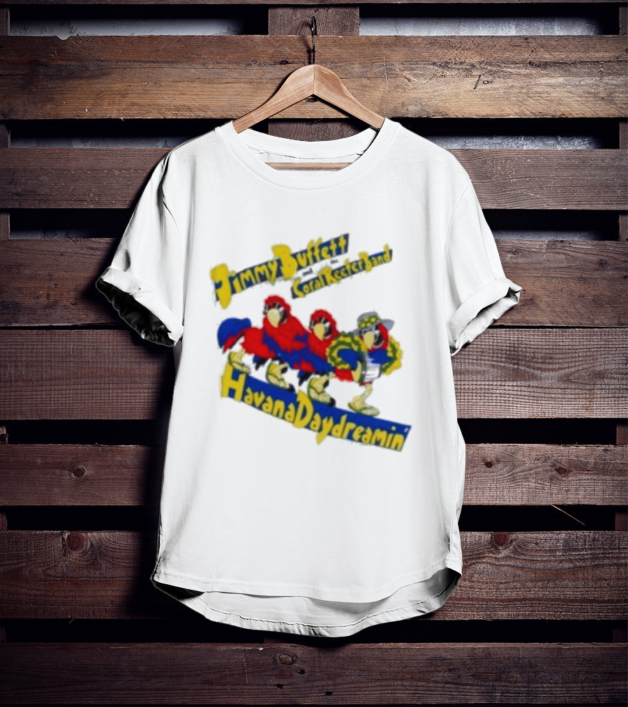 Jimmy Buffett Coral Reefer Band Havana Daydreamin Parrot 1997 Tour T-Shirt