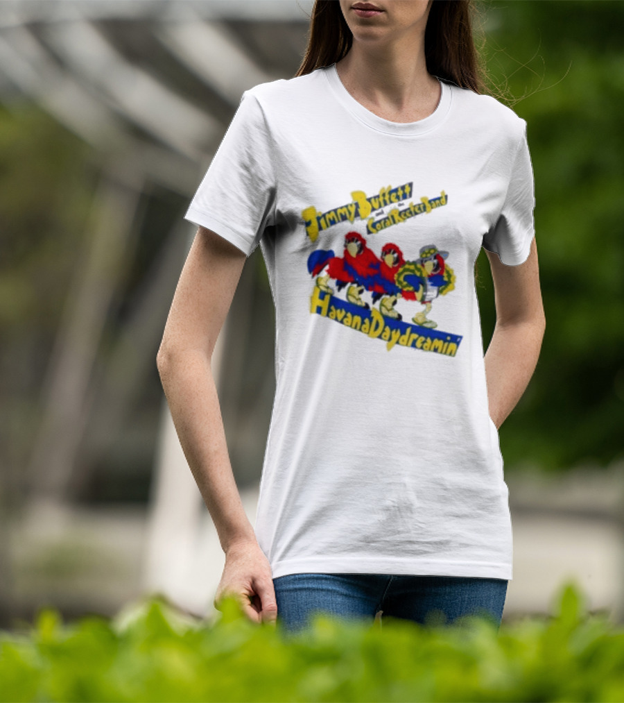 Jimmy Buffett Coral Reefer Band Havana Daydreamin Parrot 1997 Tour T-Shirt