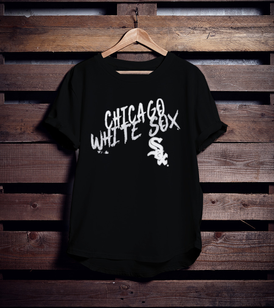 Chicago White Sox White Sox Hustle Script Style Team Spirit T-Shirt