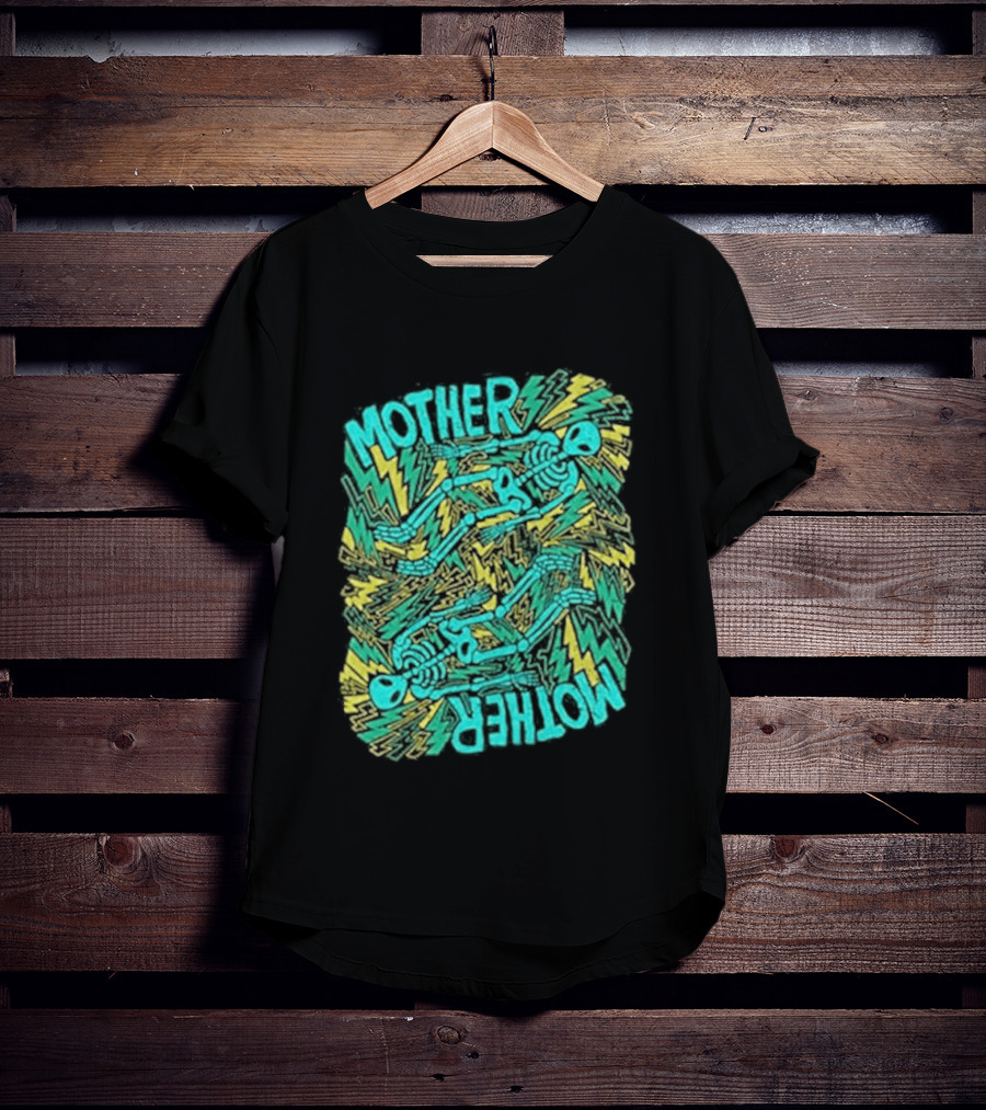 Mother Mother Grief Chapter Au Tour Lightning Figures And Neon T-Shirt