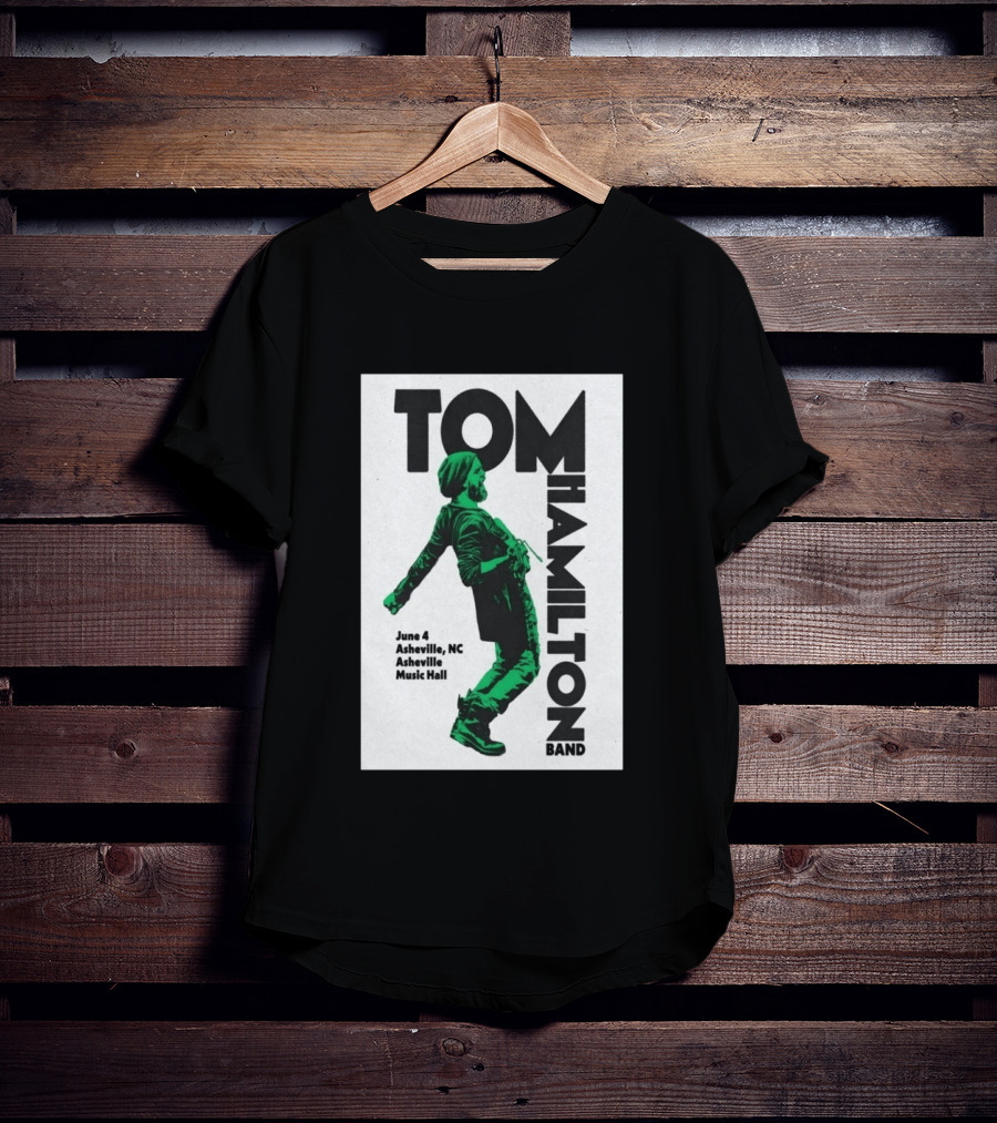 Tom Hamilton Band Asheville NC June 4 Asheville Music Hall T-Shirt