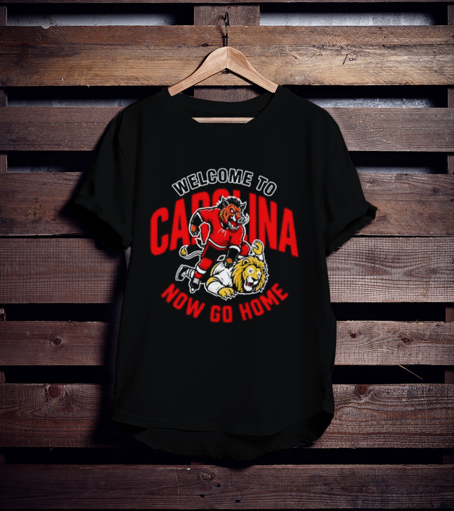 Welcome To Carolina Now Go Home Hurricanes Lion Dual Concept T-Shirt