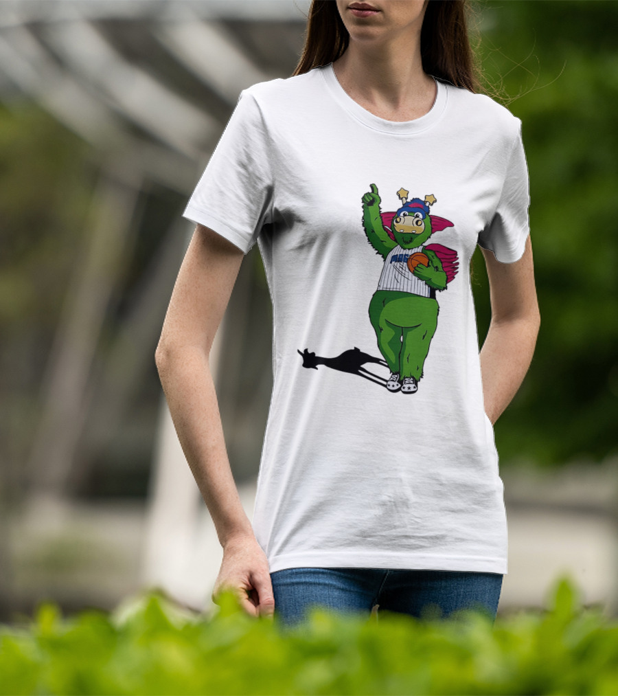 Orlando Magic Stuff Mascot In NBA Jersey Holding Basketball T-Shirt
