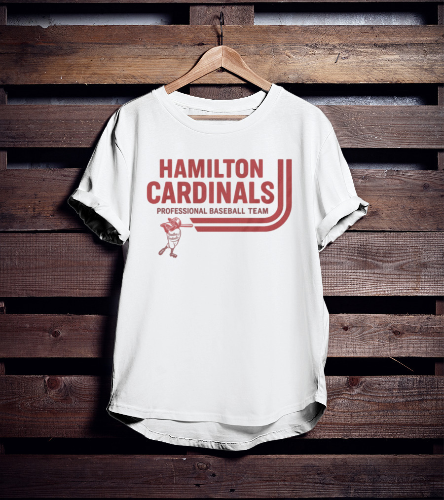 Hamilton Cardinals Professional Baseball Team Red T-Shirt
