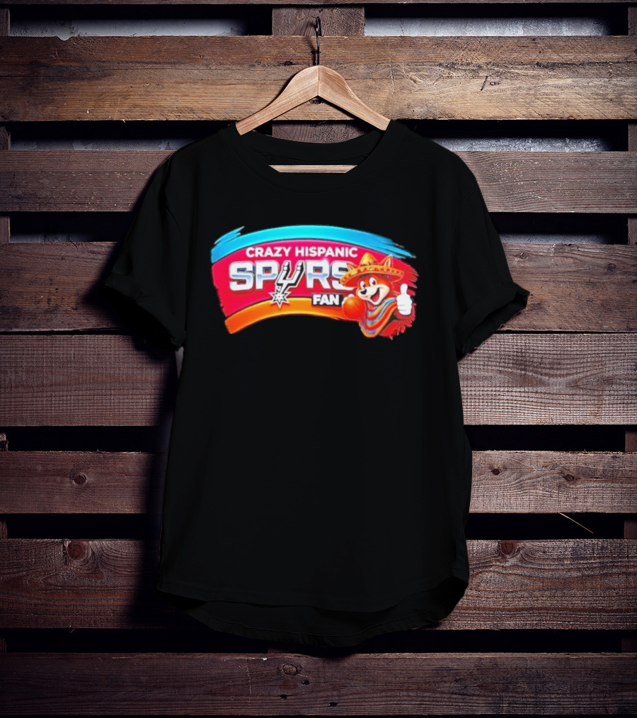 Crazy Hispanic Spurs Fan San Antonio Coyote Basketball 2026 T-Shirt