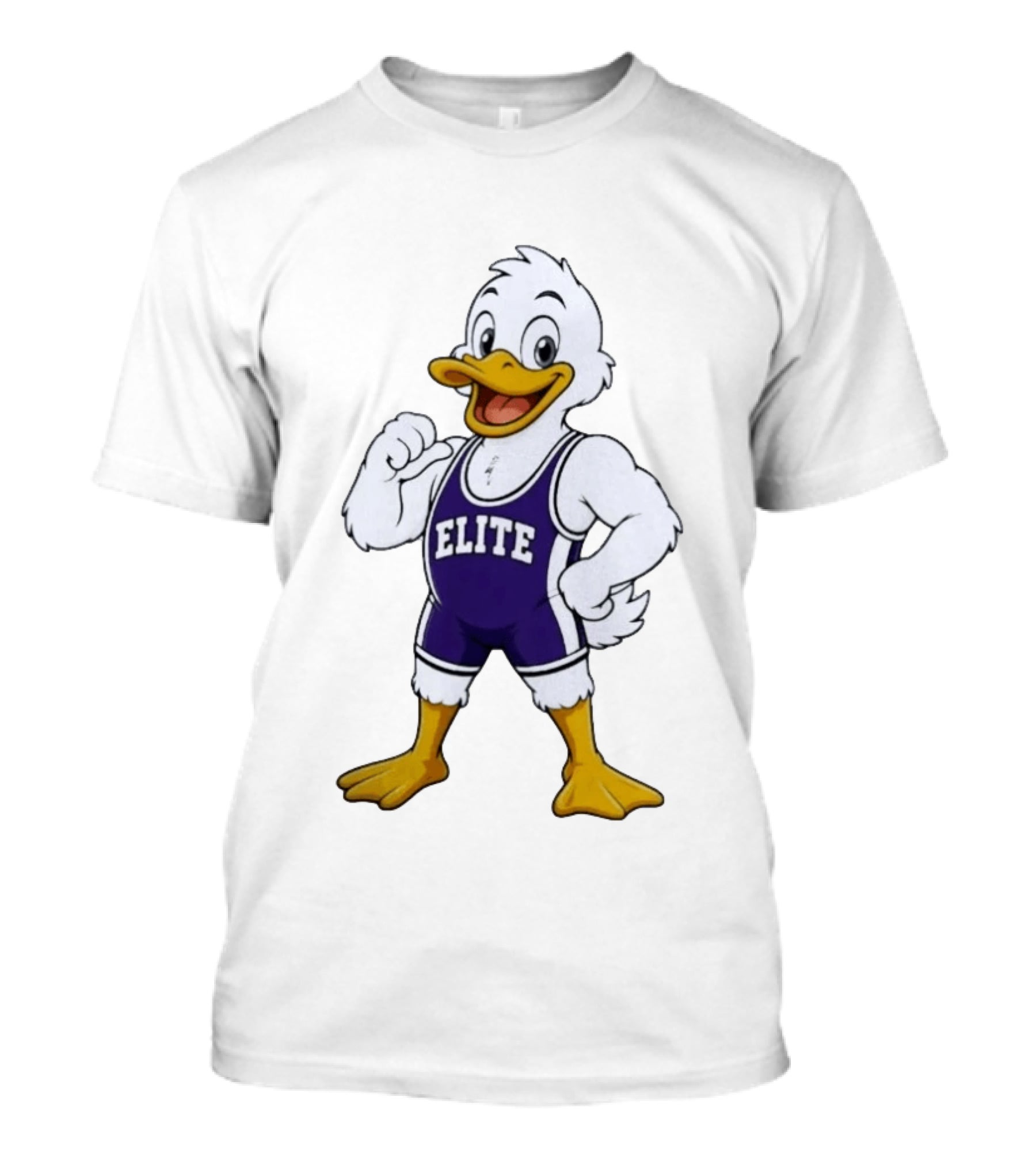 Elite Wrestling Duck Cartoon T-Shirt
