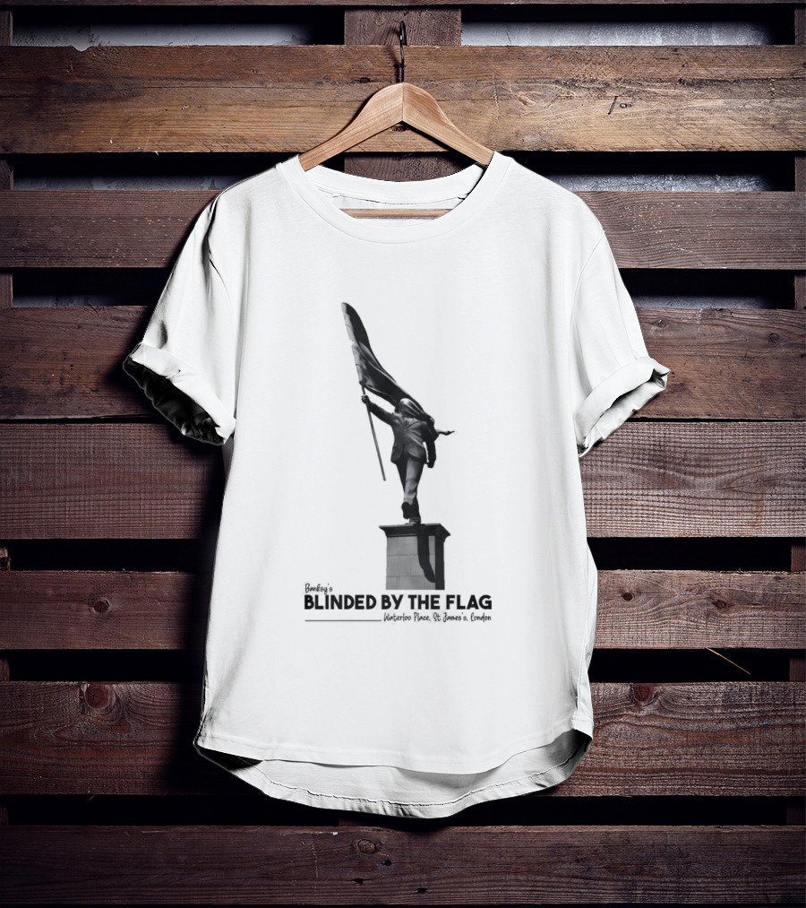 Banksy Blinded By The Flag London Statue T-Shirt