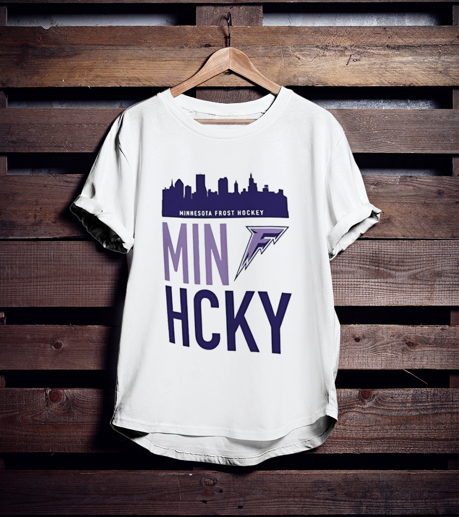 Minnesota Frost Hockey Skyline MVP MIN HCKY F T-Shirt