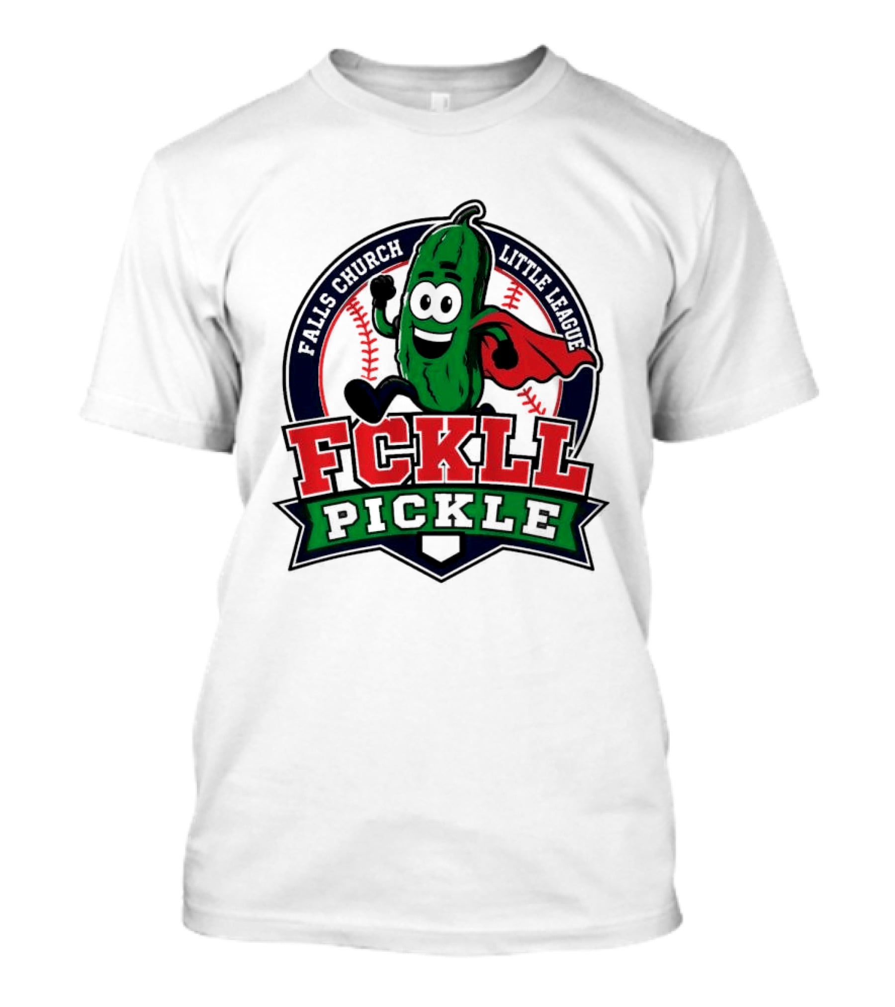 Falls Church Little League FCKLL Pickle Fundraiser Superhero T-Shirt