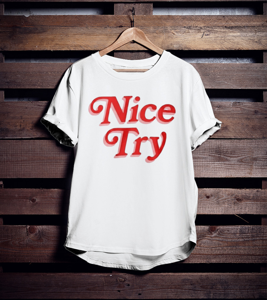Nice Try Rose Burnout T-Shirt