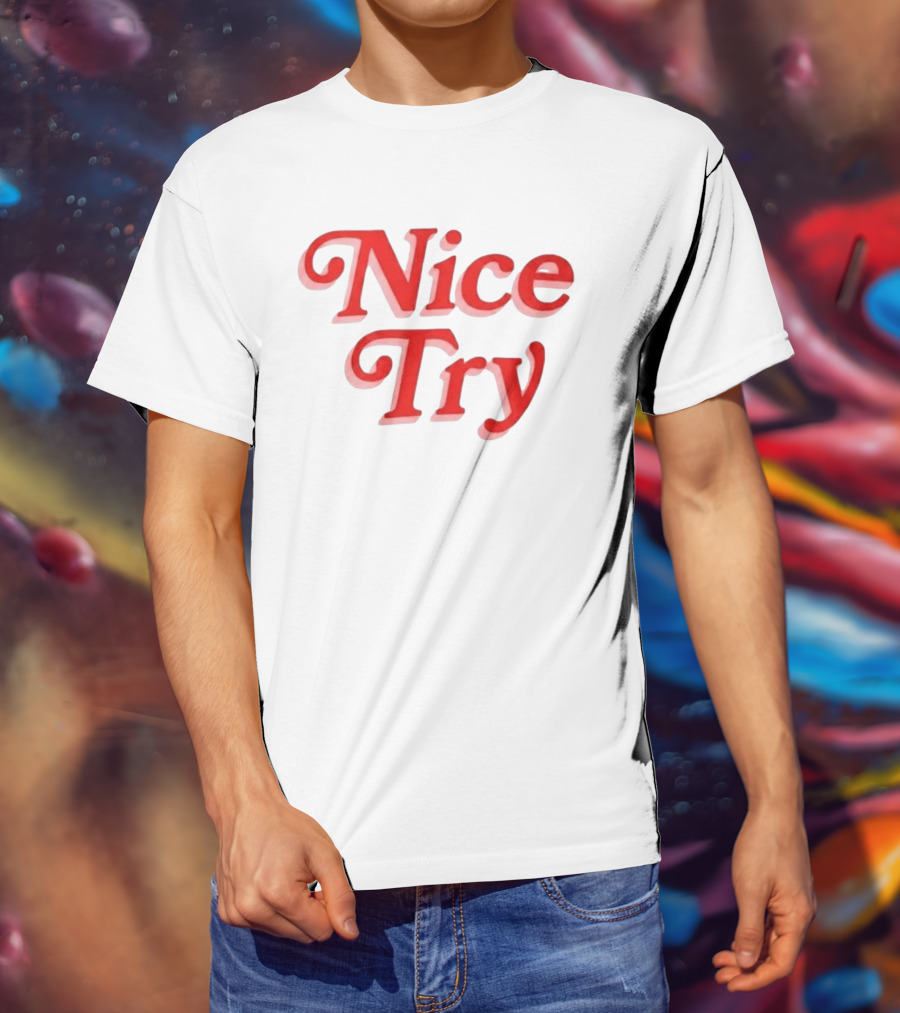 Nice Try Rose Burnout T-Shirt