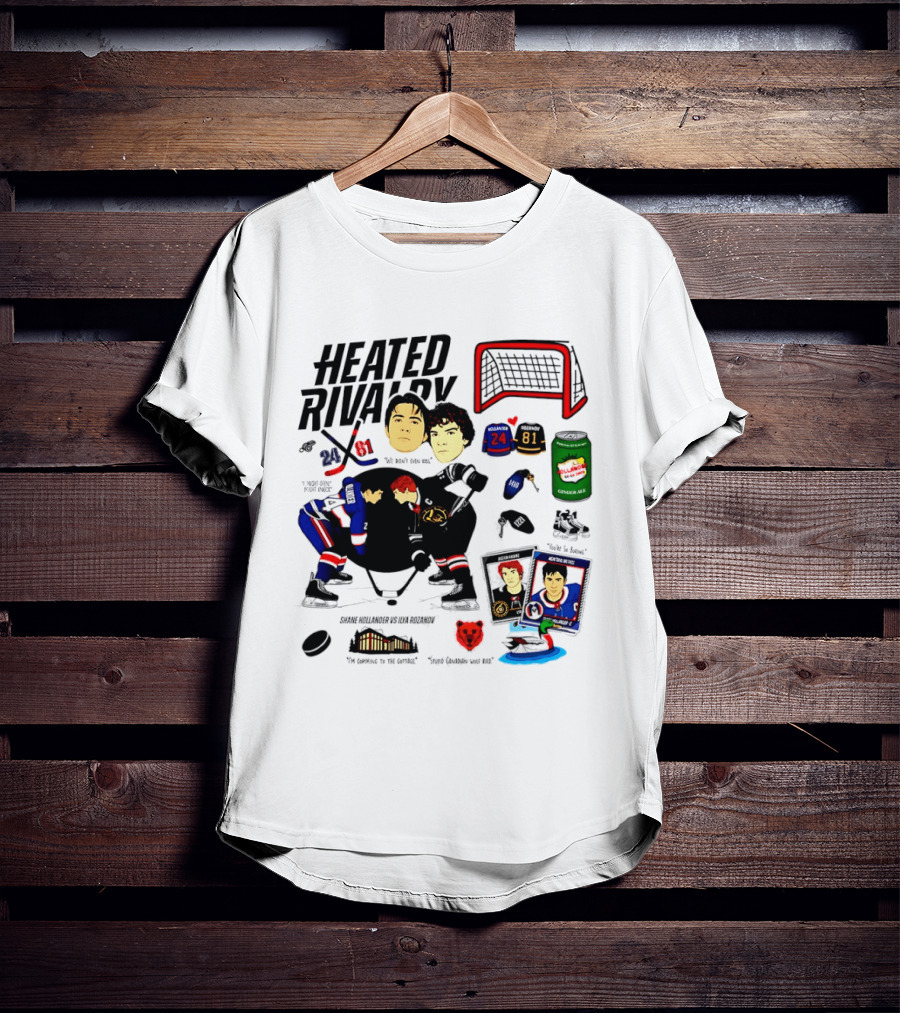 Heated Rivalry 24 Vs 81 Shane Hollander Ilya Rozanov Hockey Showdown Iconic Duel T-Shirt