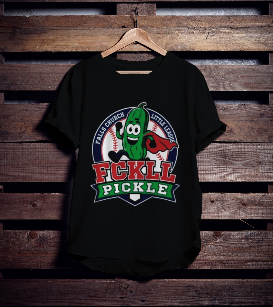 Falls Church Little League FCKLL Pickle Fundraiser Baseball T-Shirt