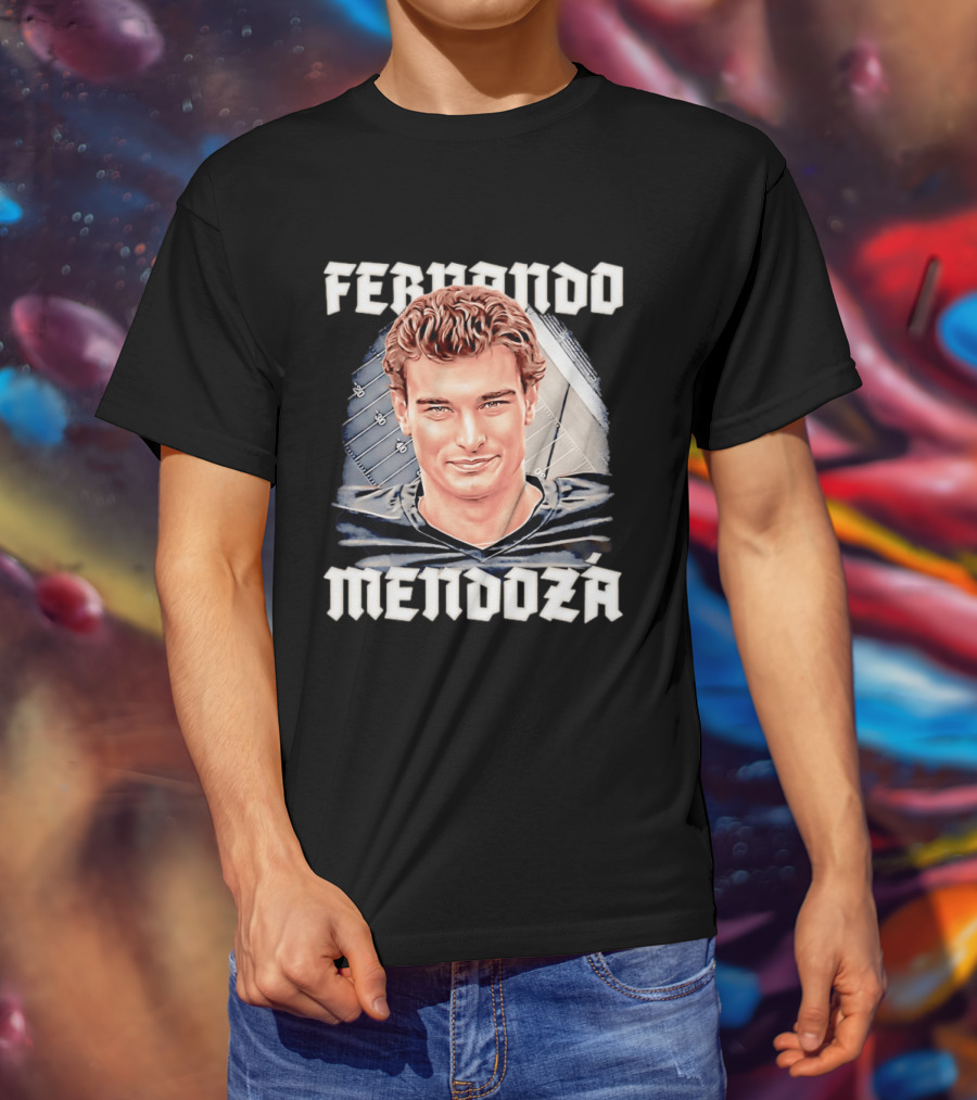 Fernando Mendoza Las Vegas Raiders Raider Nation Quarterback T-Shirt