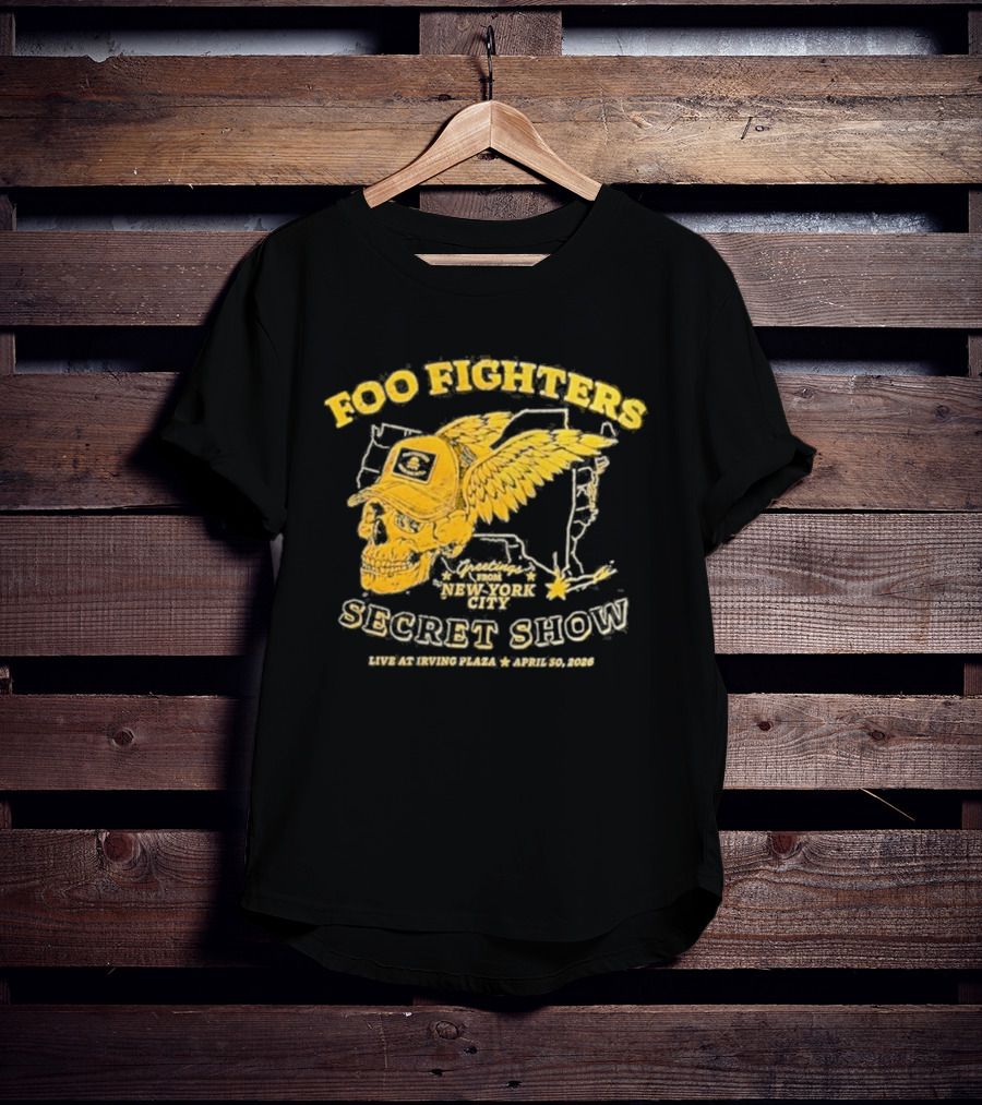 Foo Fighters Secret Show New York City Live At Irving Plaza April 30 2026 T-Shirt