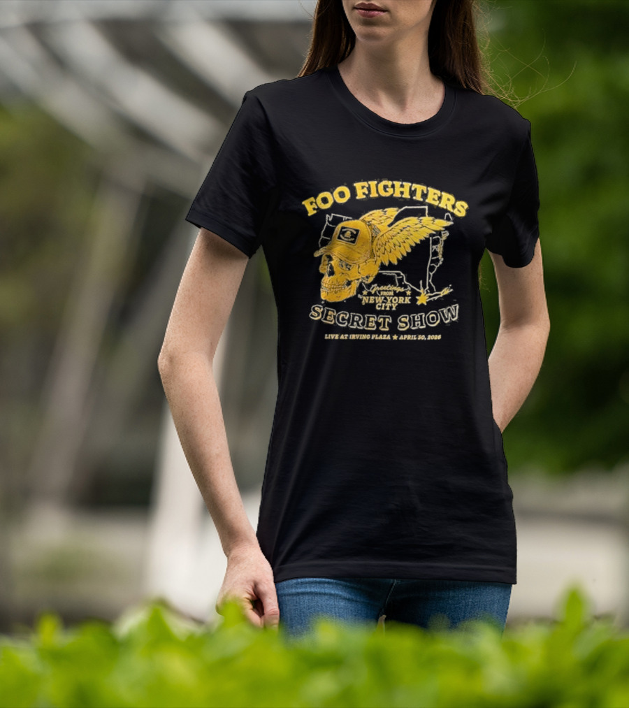 Foo Fighters Secret Show New York City Live At Irving Plaza April 30 2026 T-Shirt