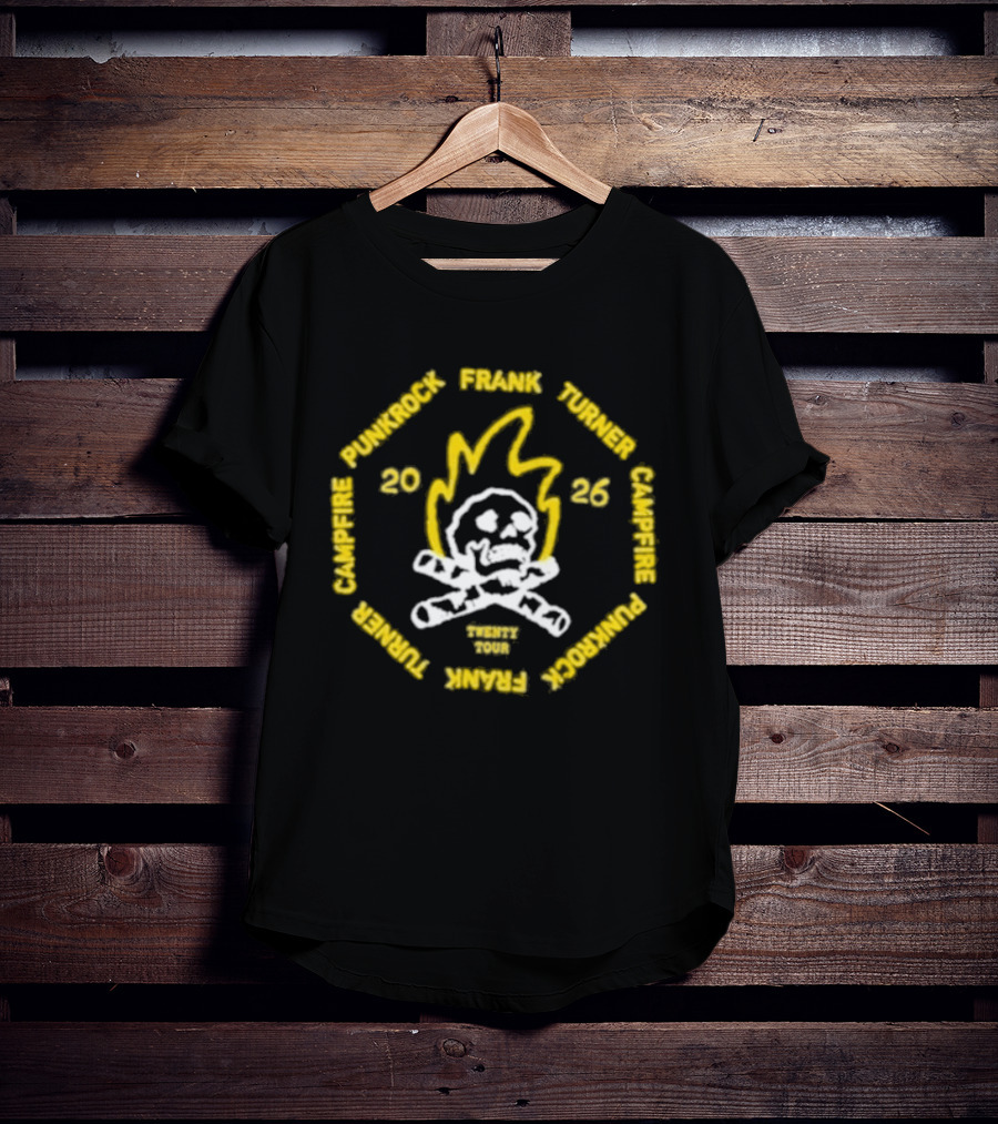 Frank Turner Campfire Punkrock 2026 Twenty Tour T-Shirt