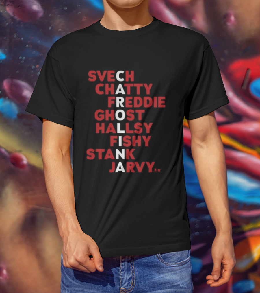 Carolina Hockey Names 2026 Svech Chatty Freddie Ghost Hallsy Fishy Stank Jarvy T-Shirt