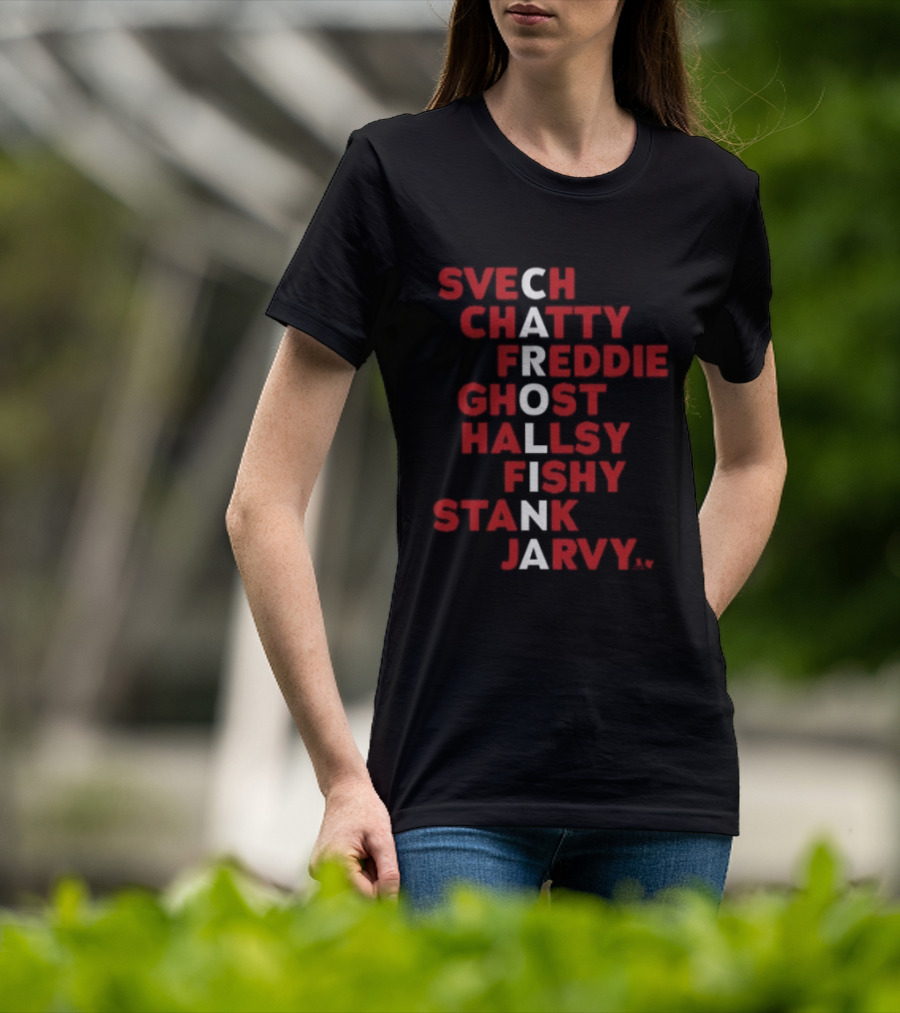 Carolina Hockey Names 2026 Svech Chatty Freddie Ghost Hallsy Fishy Stank Jarvy T-Shirt
