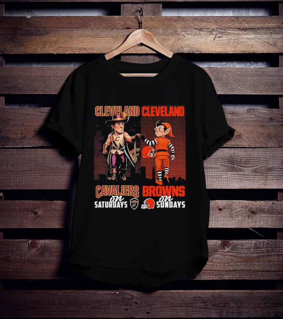 Cleveland Cavaliers On Saturdays Cleveland Browns On Sundays T-Shirt