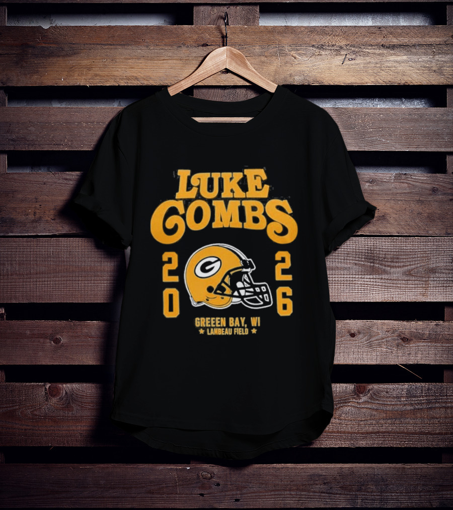 Luke Combs 2026 Green Bay Packers Lambeau Field Event T-Shirt