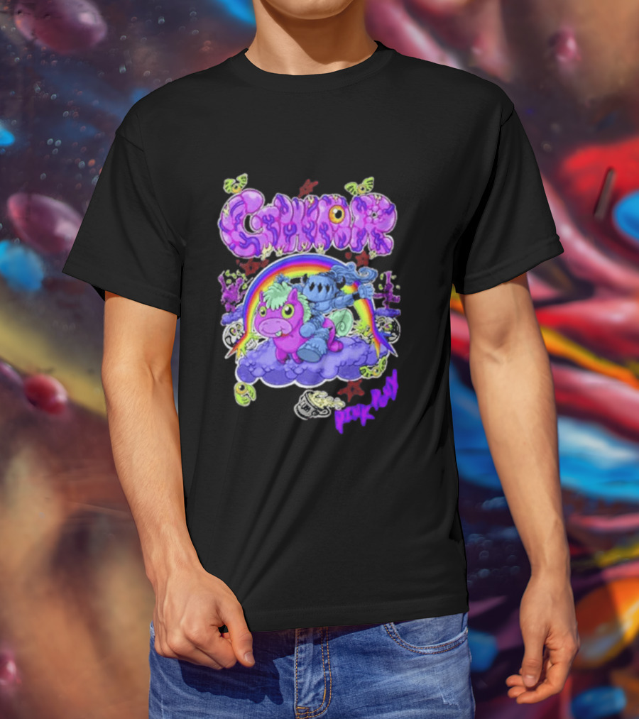 Gwar Pink Pony Club Rainbow Fantasy Adventure T-Shirt