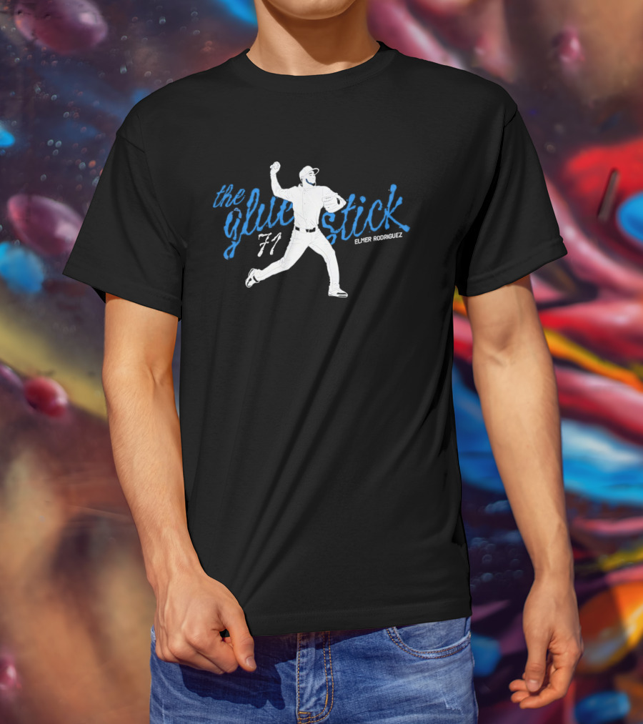 Elmer Rodriguez The Glue Stick 71 New York Yankees T-Shirt