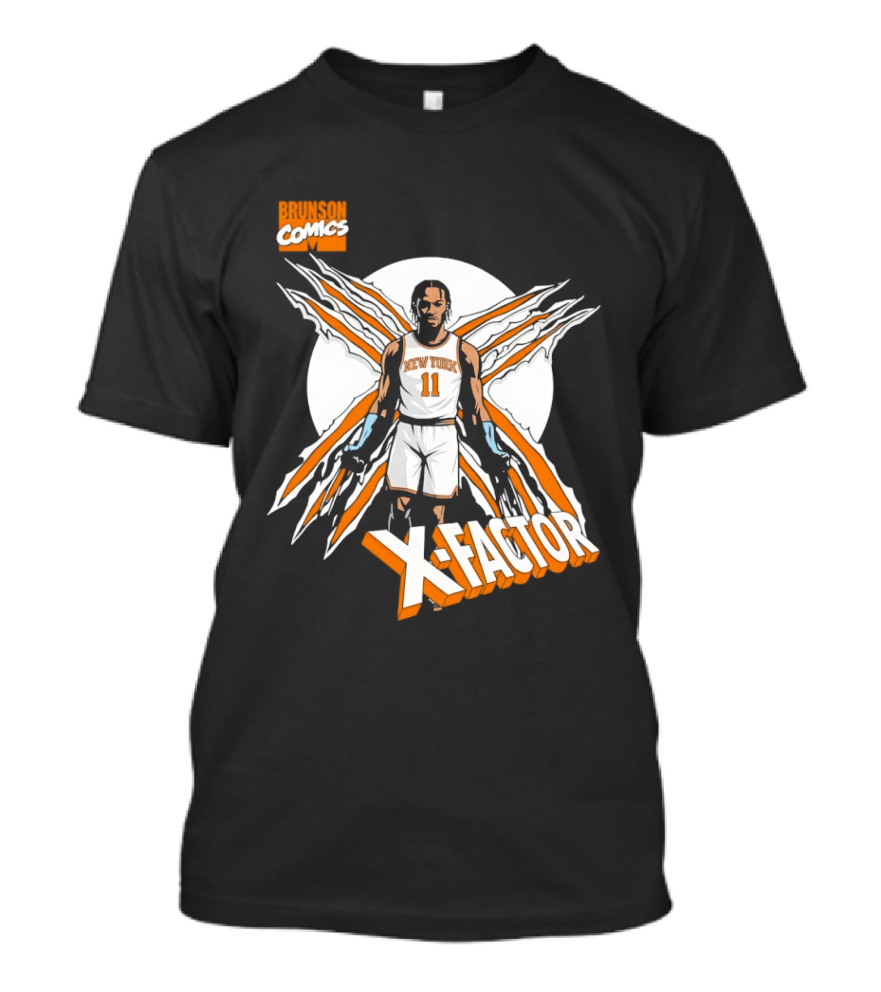 Jalen Brunson X Factor New York Knicks Comics NBA T-Shirt