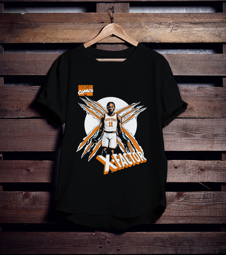 Jalen Brunson X Factor New York Knicks Comics NBA T-Shirt
