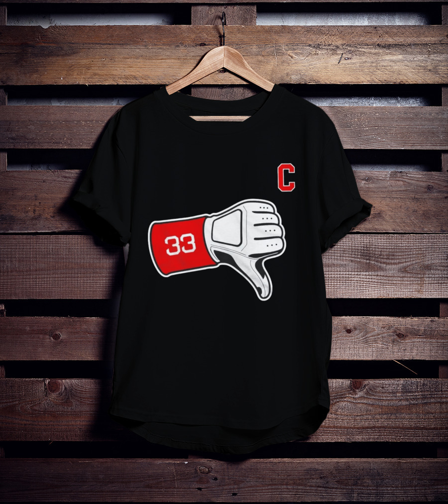 Nice Tek 33 Thumbs Down C Cleveland Guardians T-Shirt