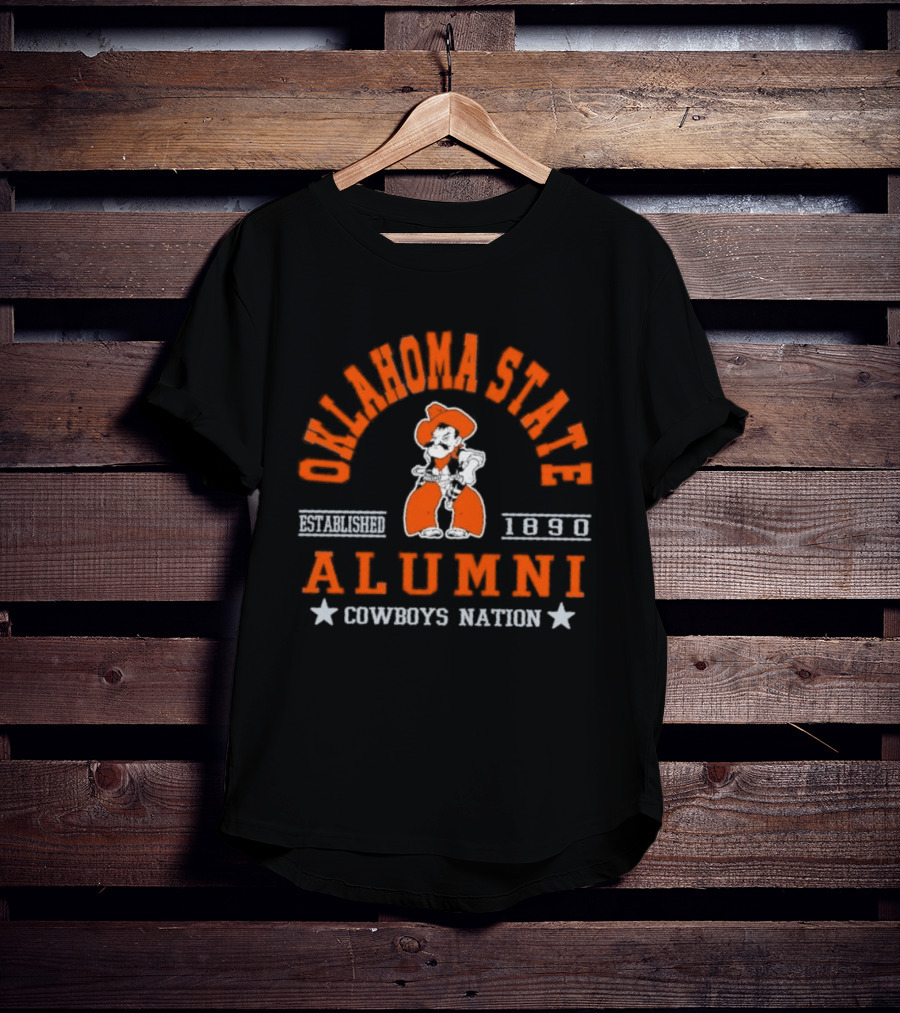 Oklahoma State Alumni Established 1890 Cowboys Nation T-Shirt