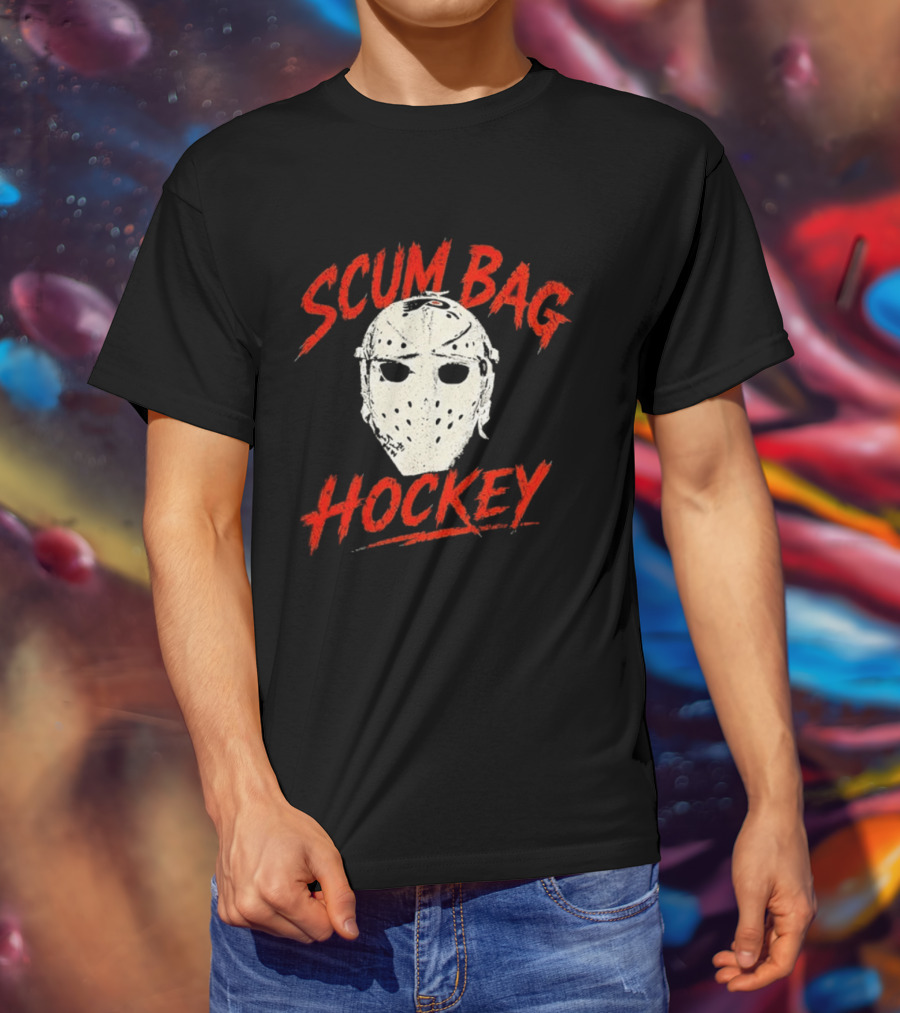 Philadelphia Flyers Scum Bag Hockey Mask T-Shirt