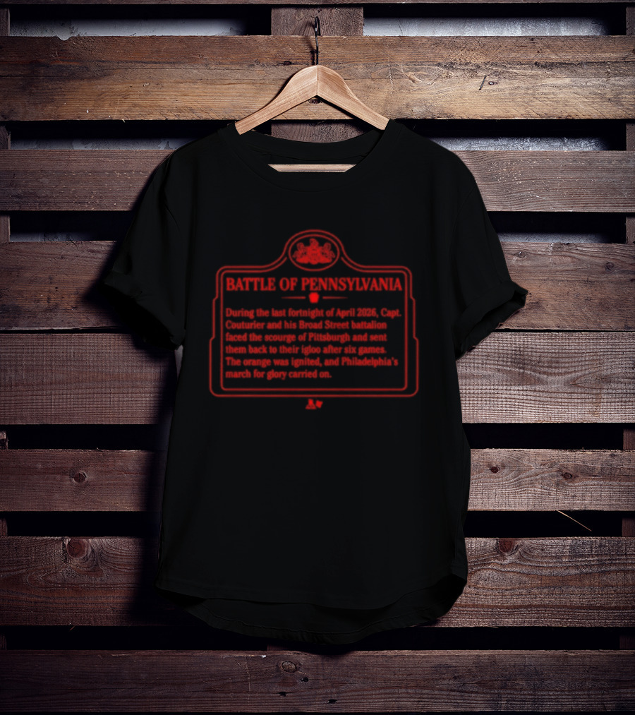 Philadelphia Flyers Battle Of Pennsylvania Hockey Rivalry Since 1967 T-Shirt