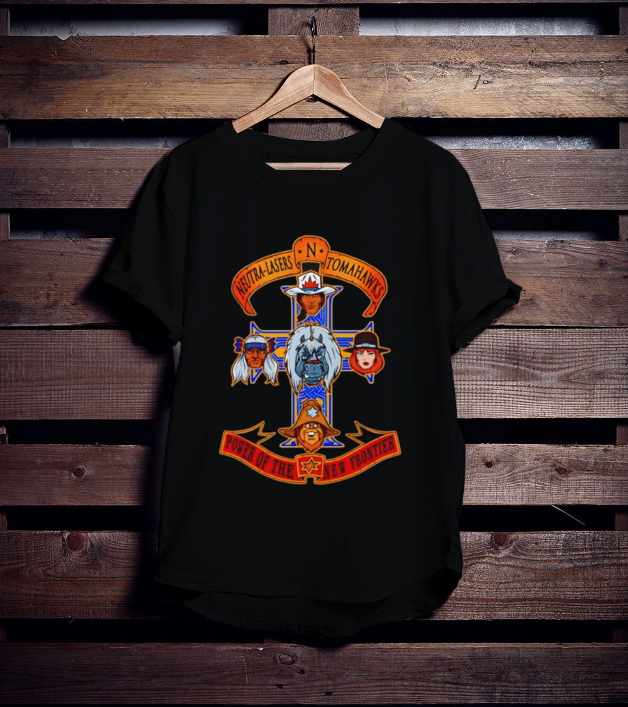 BraveStarr Neutra Lasers Tomahawks Power Of The New Frontier Cross T-Shirt