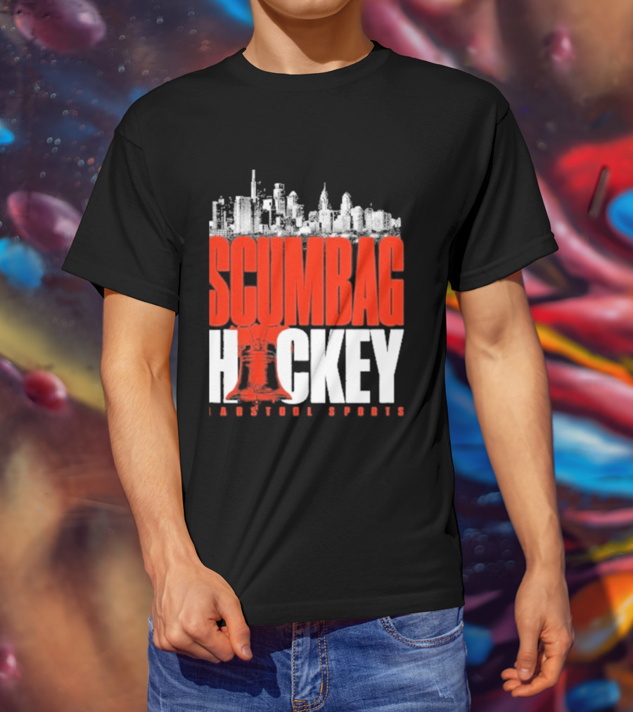 Barstool Sports Scumbag Hockey City Skyline T-Shirt