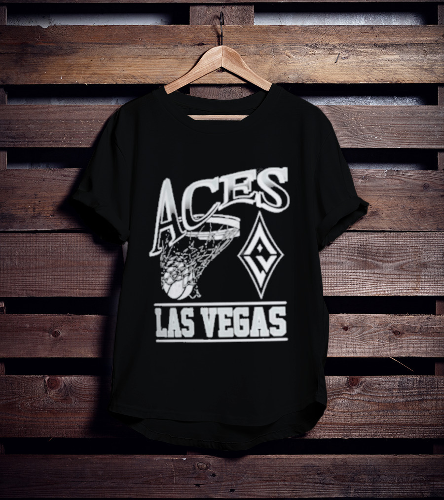 Las Vegas Aces Basketball Net And Diamond T-Shirt