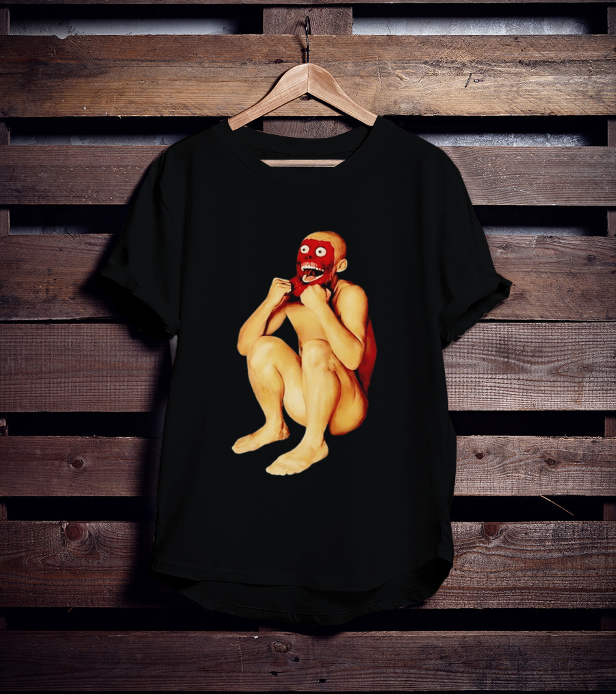 Face Off Meme Bald Character Peeling Illusion T-Shirt
