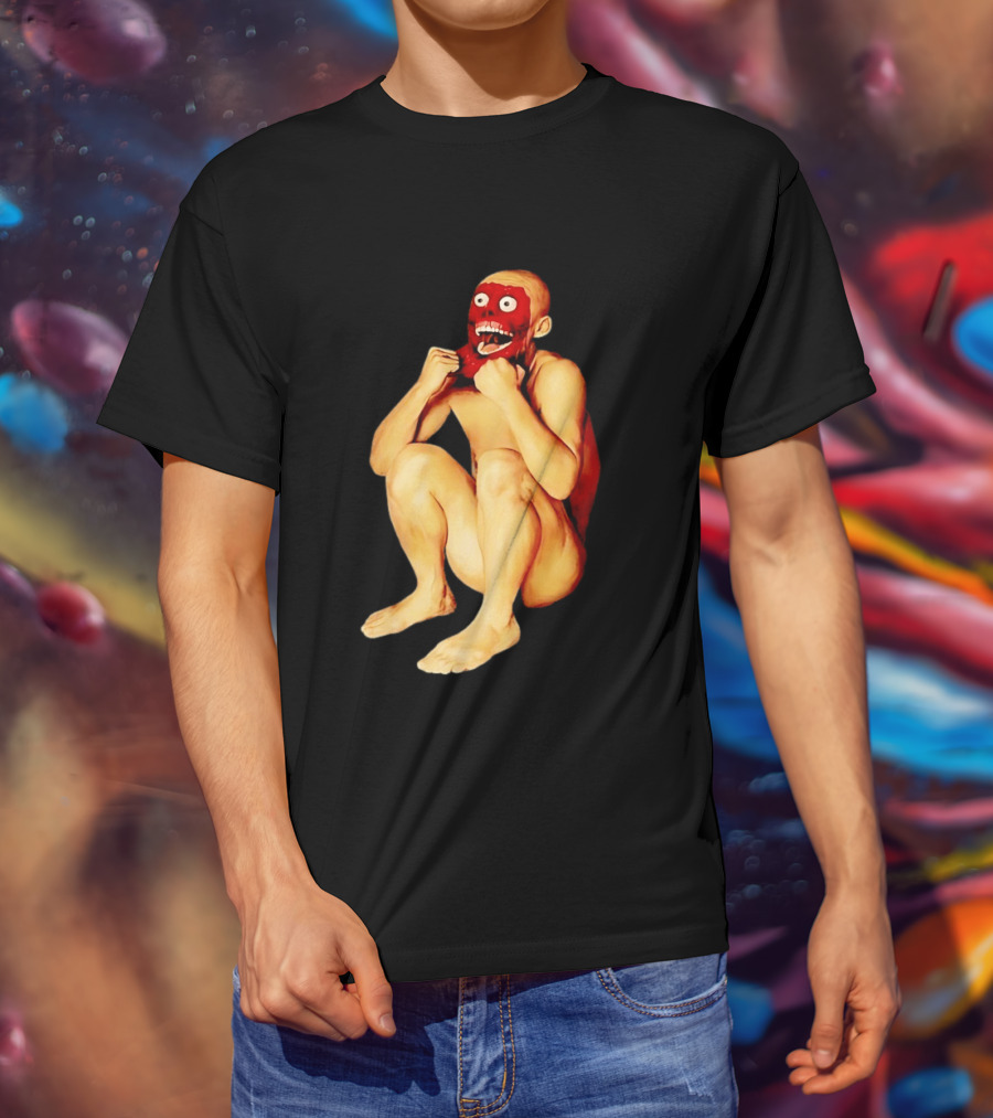 Face Off Meme Bald Character Peeling Illusion T-Shirt
