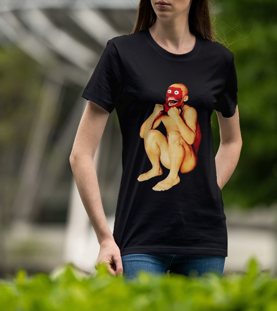 Face Off Meme Bald Character Peeling Illusion T-Shirt
