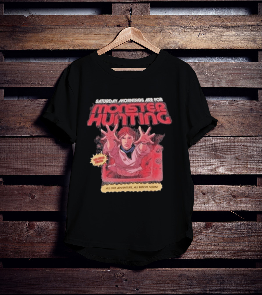 Saturday Mornings Are For Monster Hunting Vatokyo All Out Adventure All Broke None T-Shirt