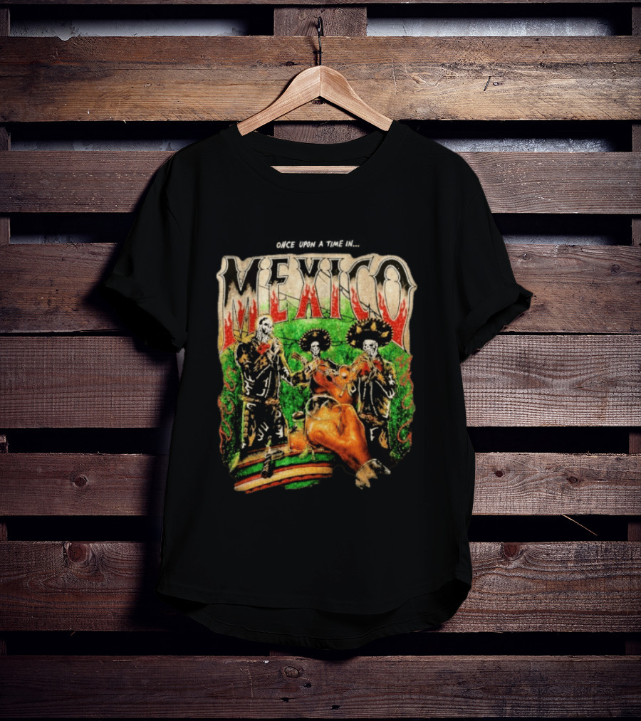 Warren Lotas Mexico Day Of The Dead Mariachi Skulls T-Shirt