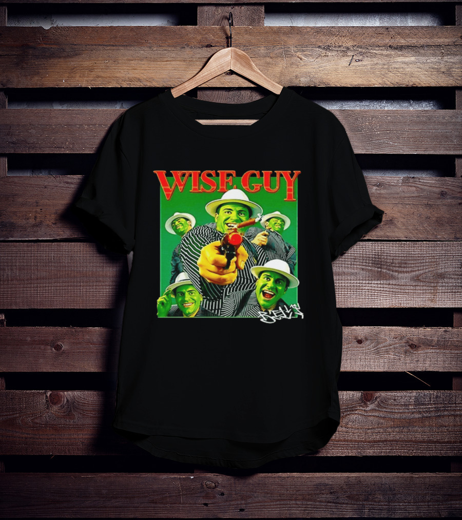 Wise Guy Billy Marchiafava Bold Green Suit And Hat Multiple Faces T-Shirt