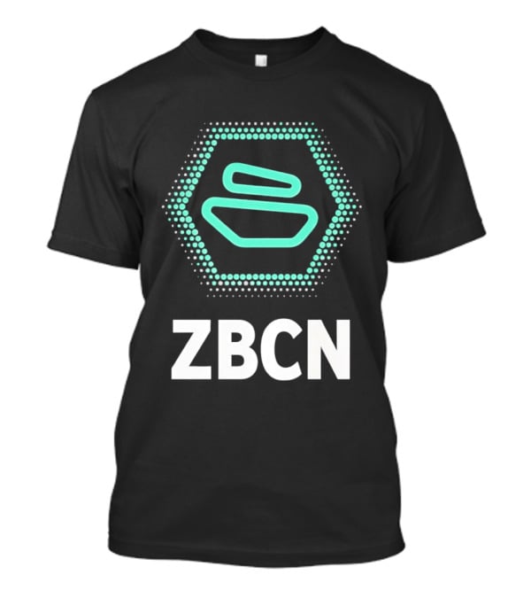 Zebec Network ZBCN Token Hexagon Mint Blue T-Shirt